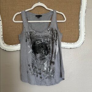 Gray Graphic Women's Tank Top